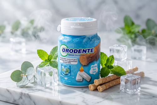 Orodente Mentol Aromalı Misvak Özlü Sakız (5'li Paket)
